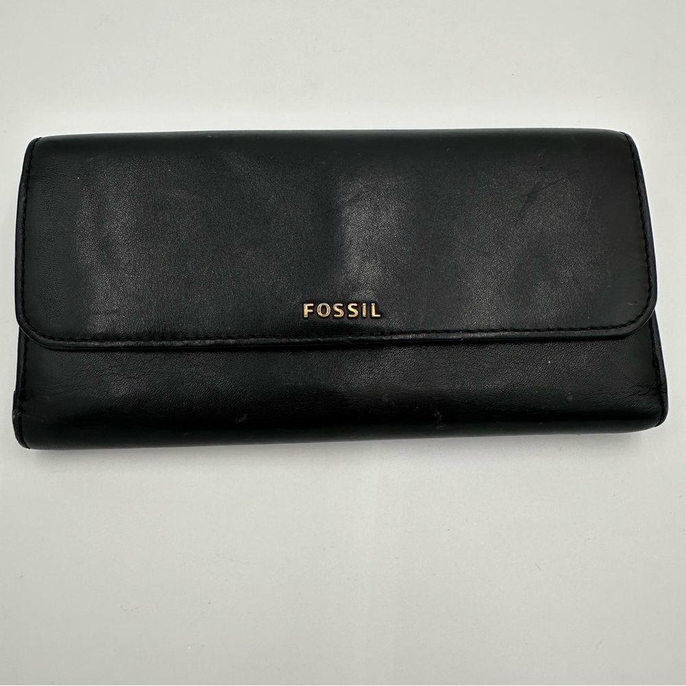 Fossil Leather Wallet Black